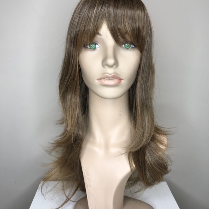 Синтетична перука-дълга права. Универсален размер-регулира се удобно чрез мини ластични коланчета. Различни цветове.Машинна изработка,подлежи на измиване и топлинна обработка до 130 градуса.Дишаща