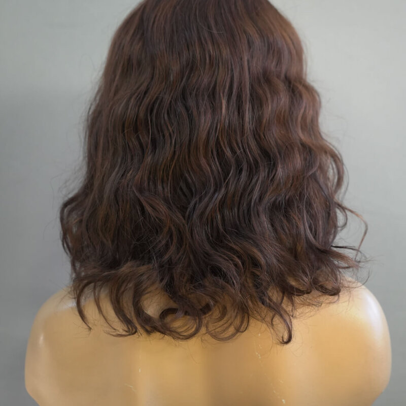 Естествена-Перука-Коса-Ръчна-Кестенява-Чуплива