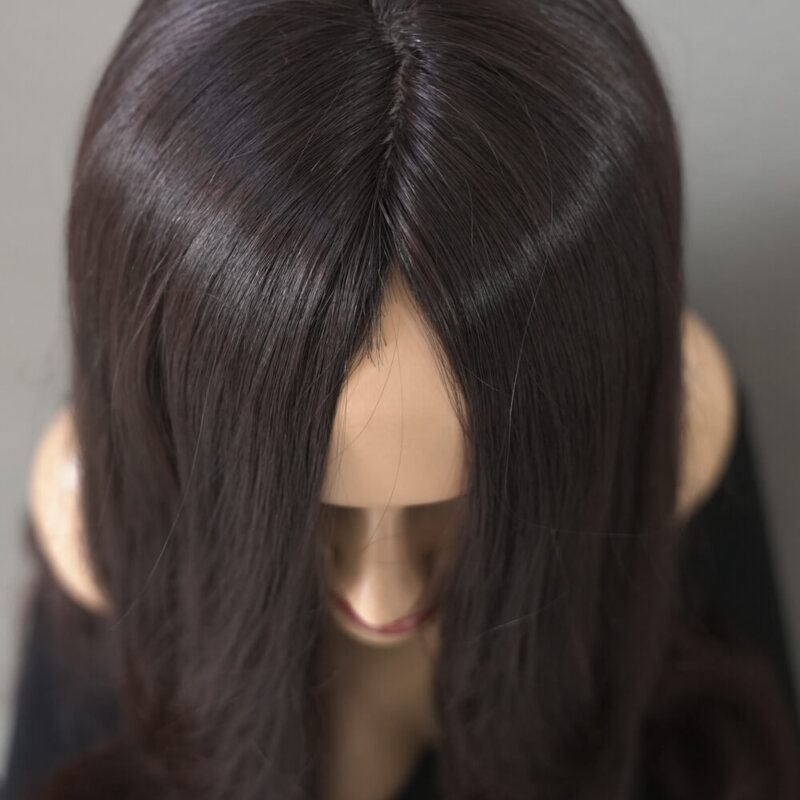 Натурална-Дишаща-Перука-Дамска-Кафява-Естествена