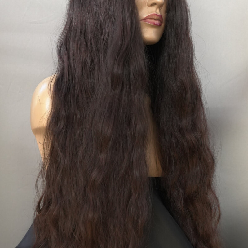 Натурална-Дишаща-Перука-Дамска-Кестенява-Естествена