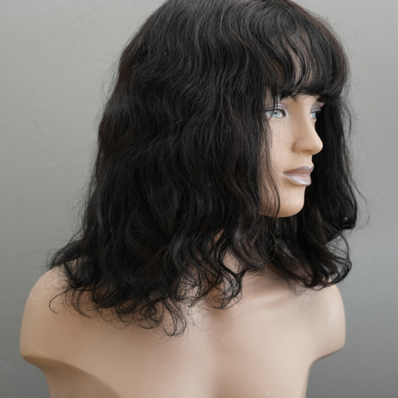 Dark-Brown-Wig-Медицинска-Европейска