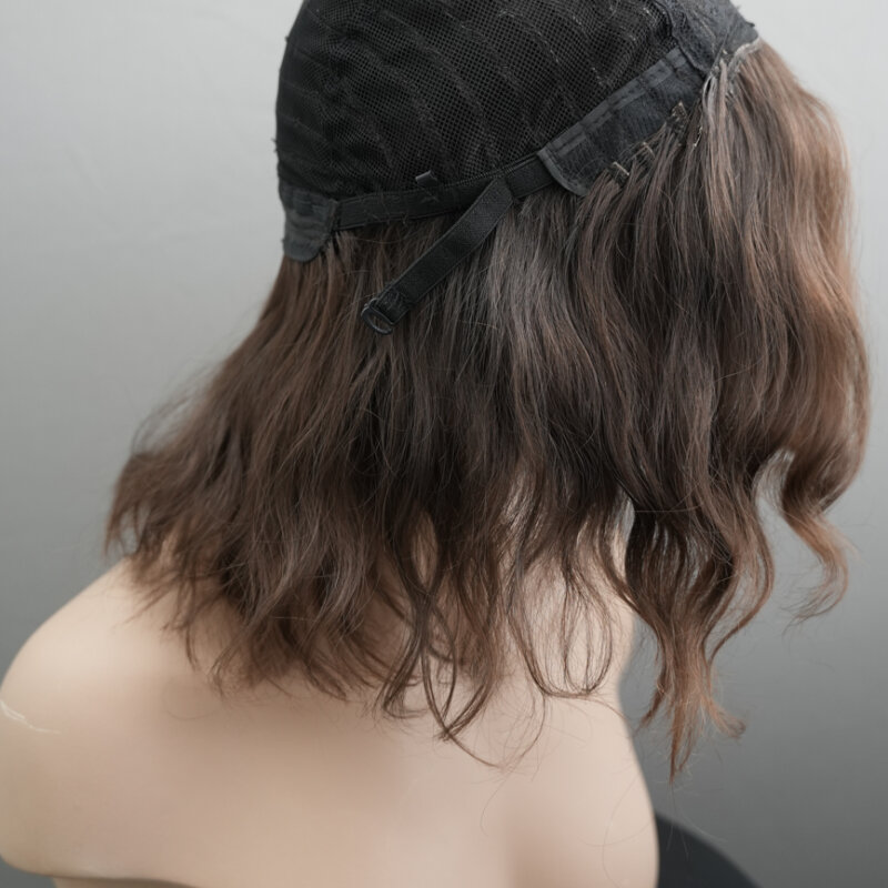 Кестеняво-Екслузивно-Перука-Човешка-Материя