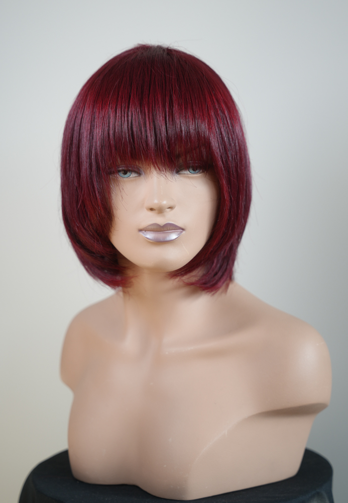 перука радулови натурална коса къса