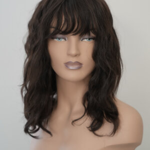 „Атина“- уникална перука от 100% естествена турска коса- ръчна изработка 3 перуки радулови натурална коса кестенява тъмно