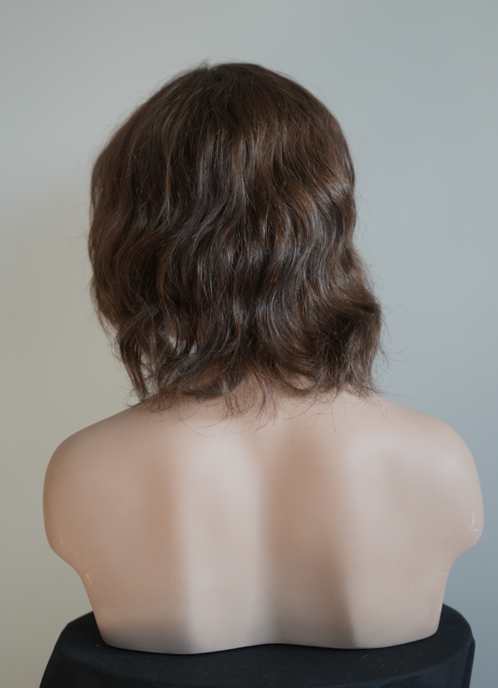 „Латина“- уникална перука от 100% естествена турска коса- ръчна изработка 5 човешка-бретон-руса-до рамото