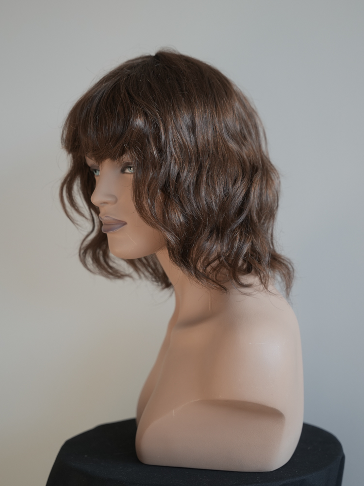 „Латина“- уникална перука от 100% естествена турска коса- ръчна изработка 6 чуплива-медицинска-къса-купува-продава